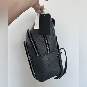 Kendall & Kylie Black Pebbled Leather Backpack